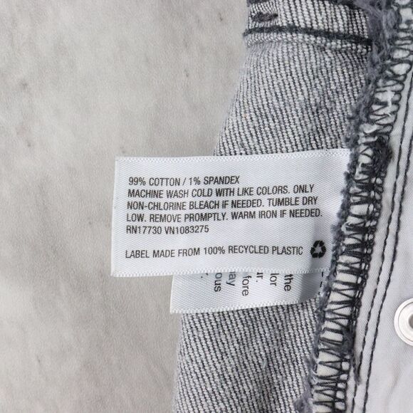 Universal Thread Jeans Womens Size 14 Black Vintage Straight Button Fly Ankle - Picture 7 of 7